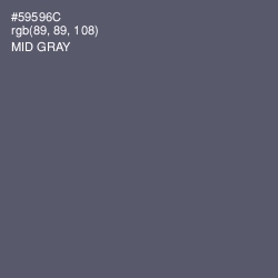 #59596C - Mid Gray Color Image